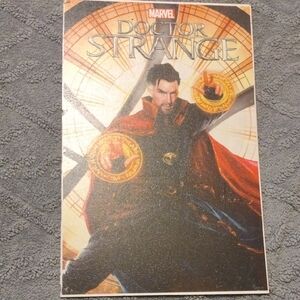 Marvel Doctor Strange Art with Red and Gold Accents